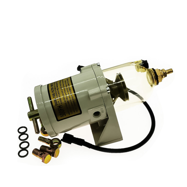 500FG Fuel water separator filter with heater ( 12V,24V) diesel engine and 2010PM filter+FREE SHIPPING