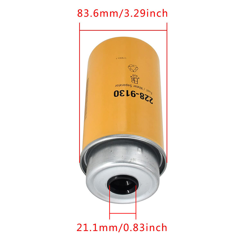 Weelparz Fuel Filter 228-9130 2289130 FS19837 Compatible with Caterpillar Backhoe Loader 414E 416D 416E 420D 420E 422E 424D 428D