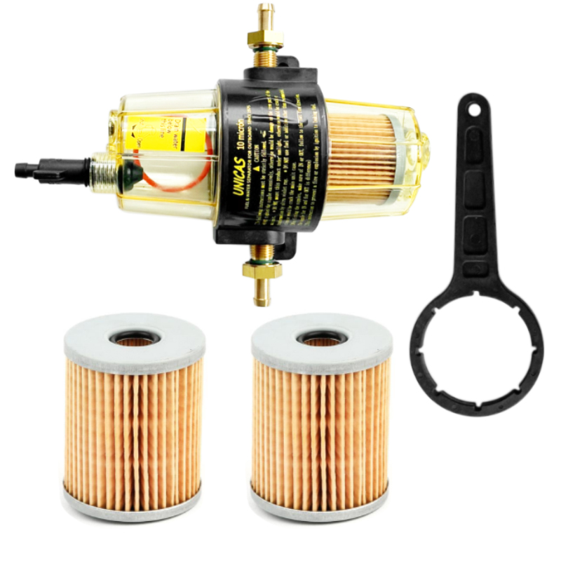 UF-10K Water Separator Assembly With Transparent Bowl And Elements UF10K For Yamaha Suzuki Tohatsu Mercury Outboard Engine