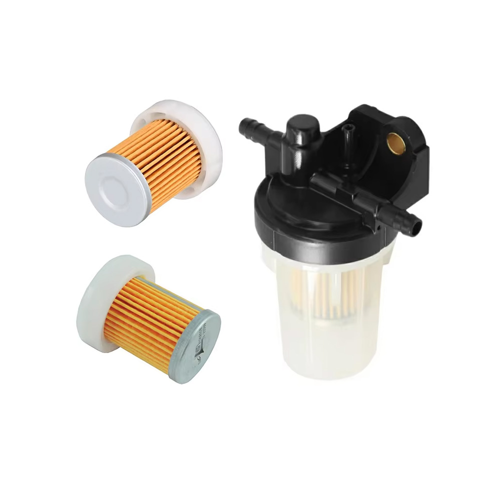 6A320-58862 Fuel Filter Assembly and 2 PCS elements 6A320-59930 for Kubota B & L Series RTV-X1100 RTV-X900W RTV-X1120DR