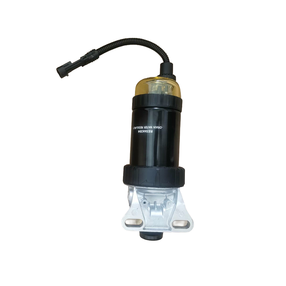 RE544394 fuel filter assembly with Hand Pressure Pump for John deere 6J1654 engine