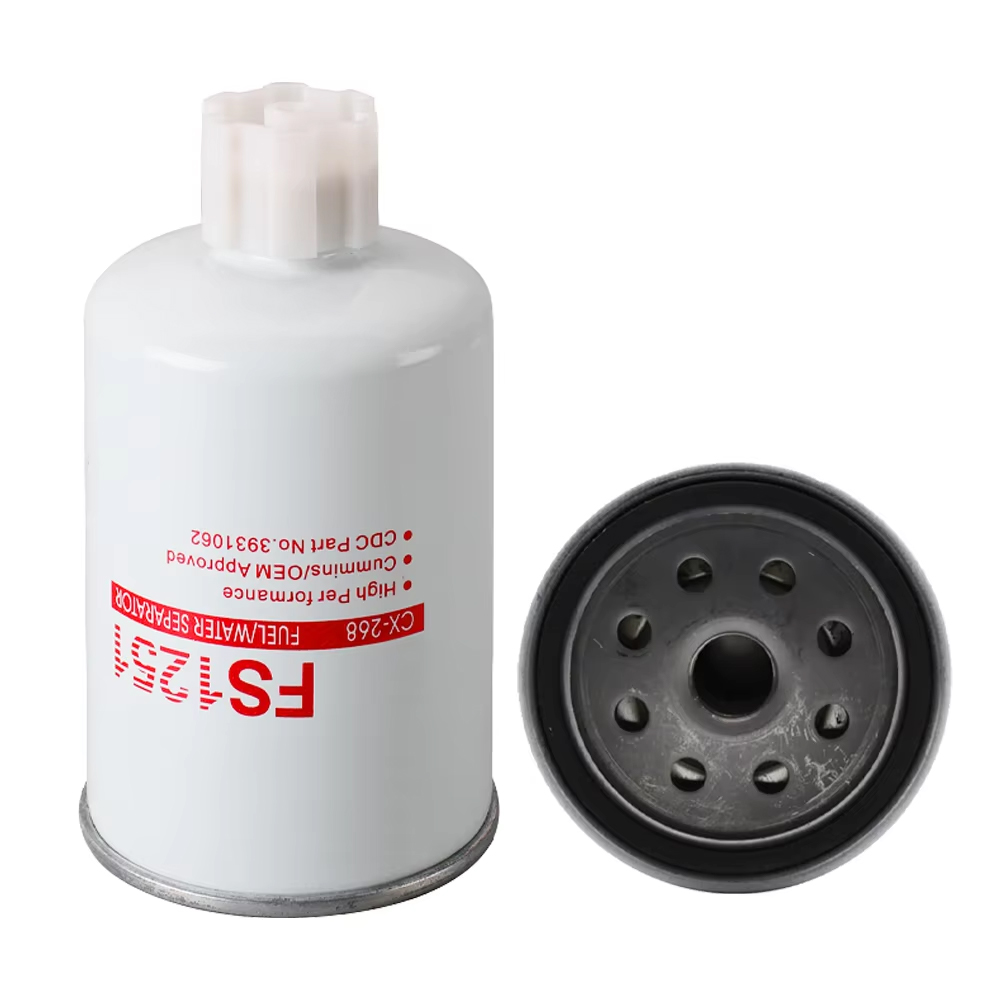 FS1251 Fuel Water Separator Compatible With Fleetguard Cummins 1J430-43060 for Kubota Engine D1803 V2403 V2607 V3307 V3800 BF122