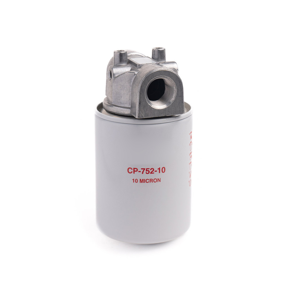 cp-752-10 Hydraulic Oil Filter for Petroleum Based Fluids, 20 GPM, 200 PSI, 3/4" NPTF Port Size, 10 Micron Filter