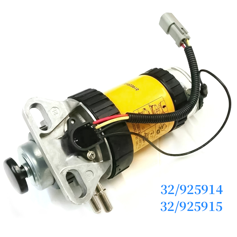 Fuel Filter Hand pressure pump/Electric Assembly 32/925914 32/925915 Diesel Engine Fuel Water Separator For JCB