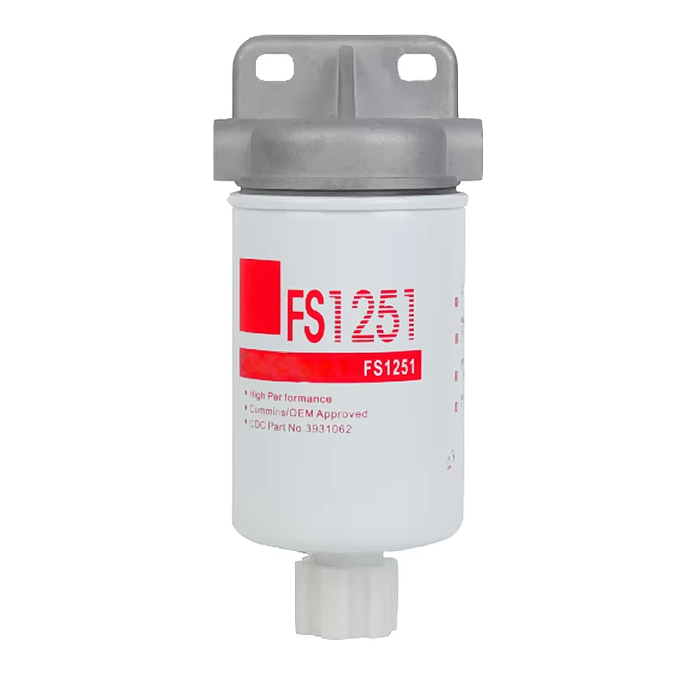 FS1251 Fuel Water Separator Compatible With Fleetguard Cummins 1J430-43060 for Kubota Engine D1803 V2403 V2607 V3307 V3800 BF122