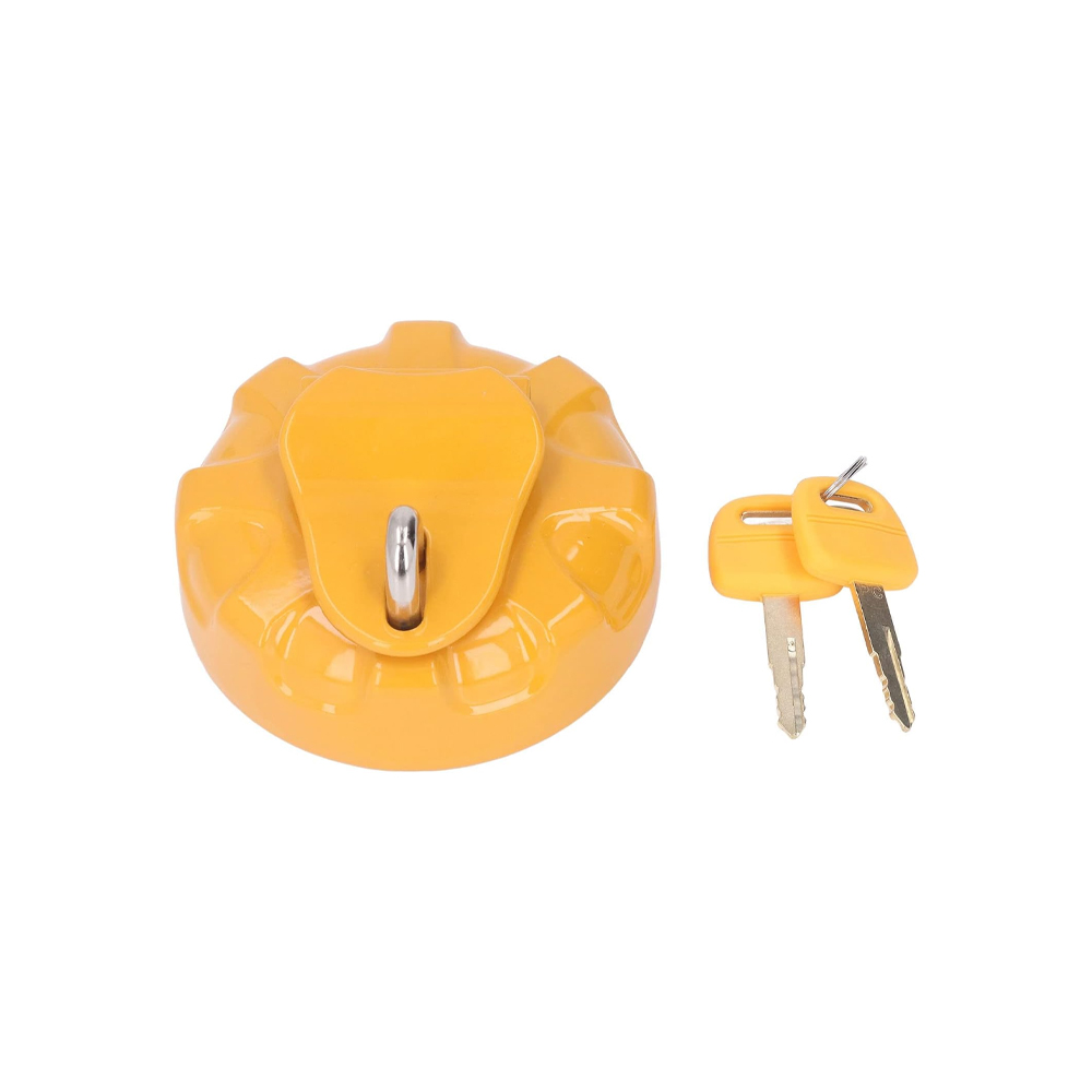 Oil Tank Cover with 2 Keys Excavator Fuel Tank Cap Replacement for EVTSCan Excavator Komatsu PC200