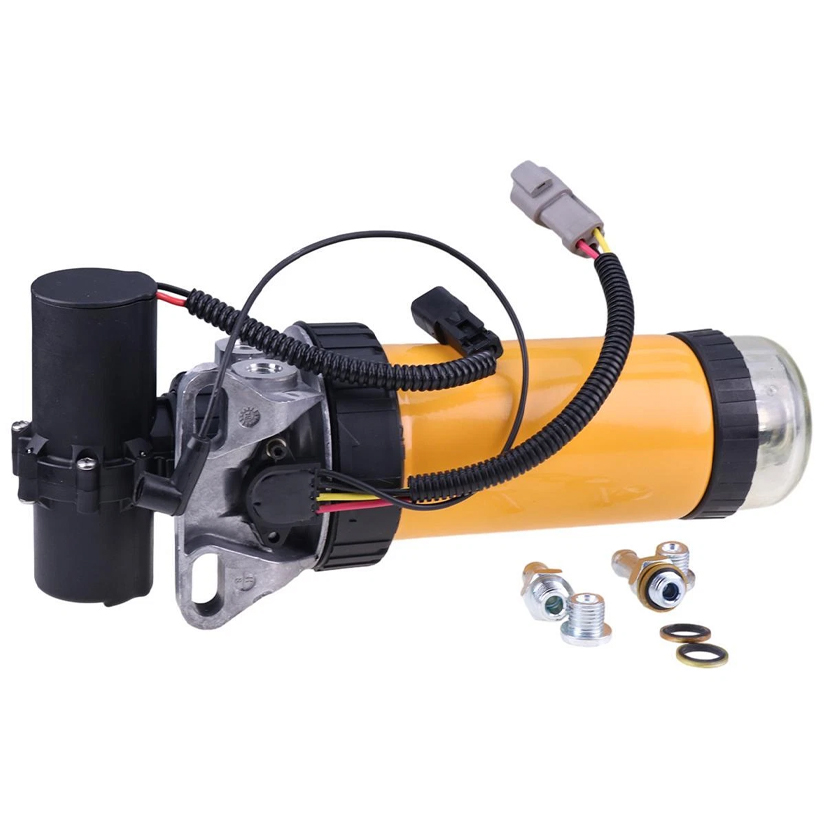 349-5327 361-9555 fuel filter assembly with electric pump for Caterpillar CAT 236B3 242B3 246C 252B3 256C 257B3 259B3 262C 262C