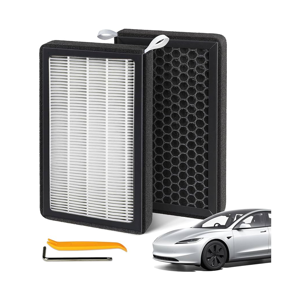 Cabin Air Filters for Tesla Model 3 Model Y (2016-2025) with Activated Carbon(2-pack) Dual layer Air Filter Replacement