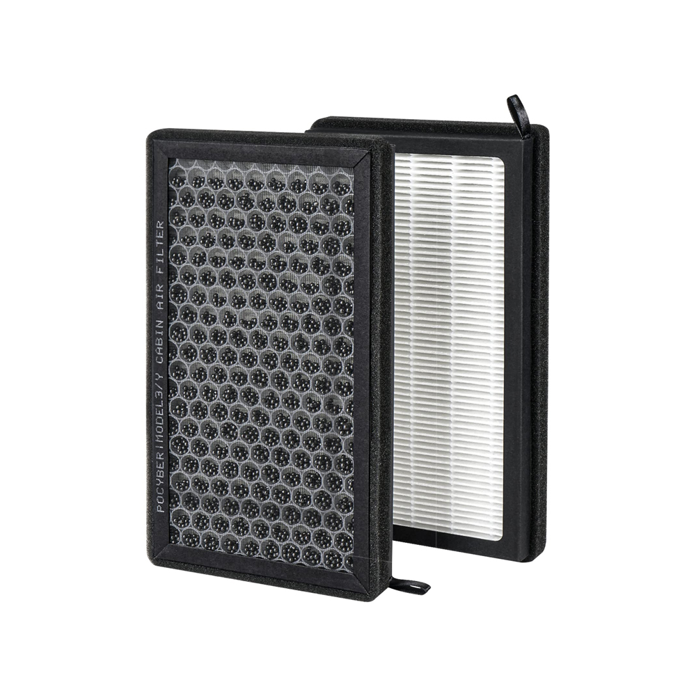 Cabin Air Filters for Tesla Model 3 Model Y (2016-2025) with Activated Carbon(2-pack) Dual layer Air Filter Replacement