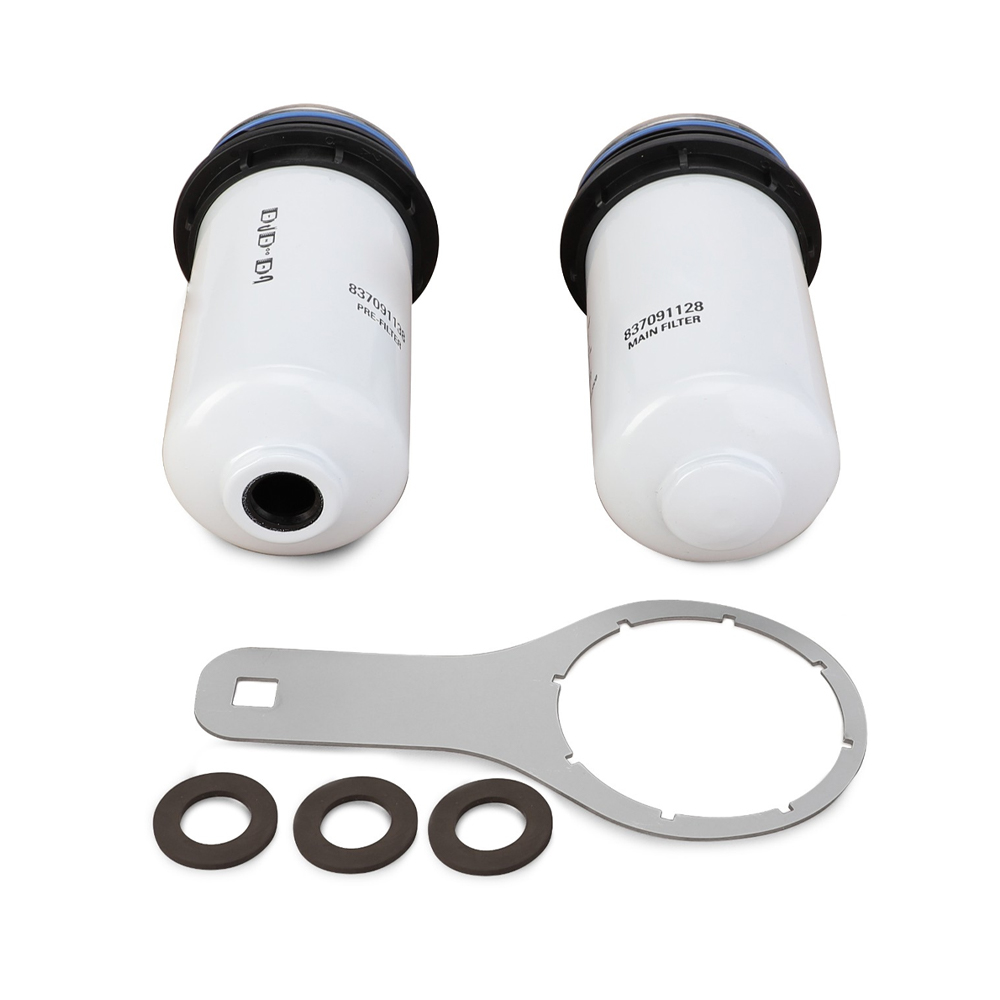 Fuel Filter Kit V837091624 for Massey Ferguson Tractors Includes Pre Filter, Main Filter, Filter Wrench