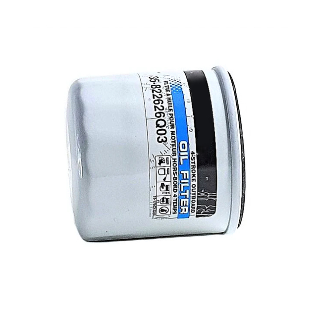 35-822626Q03 822626Q03 Oil Filter for Mercury and Mariner 4-Stroke 8-30 HP Outboards