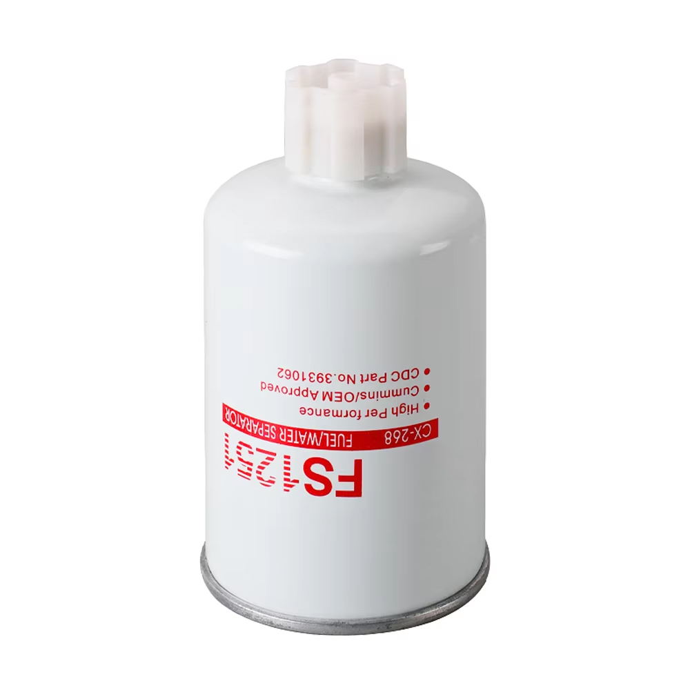 FS1251 Fuel Water Separator Compatible With Fleetguard Cummins 1J430-43060 for Kubota Engine D1803 V2403 V2607 V3307 V3800 BF122